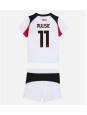AC Milan Christian Pulisic #11 Venkovní dres pro děti 2025-26 Krátký Rukáv (+ trenýrky)